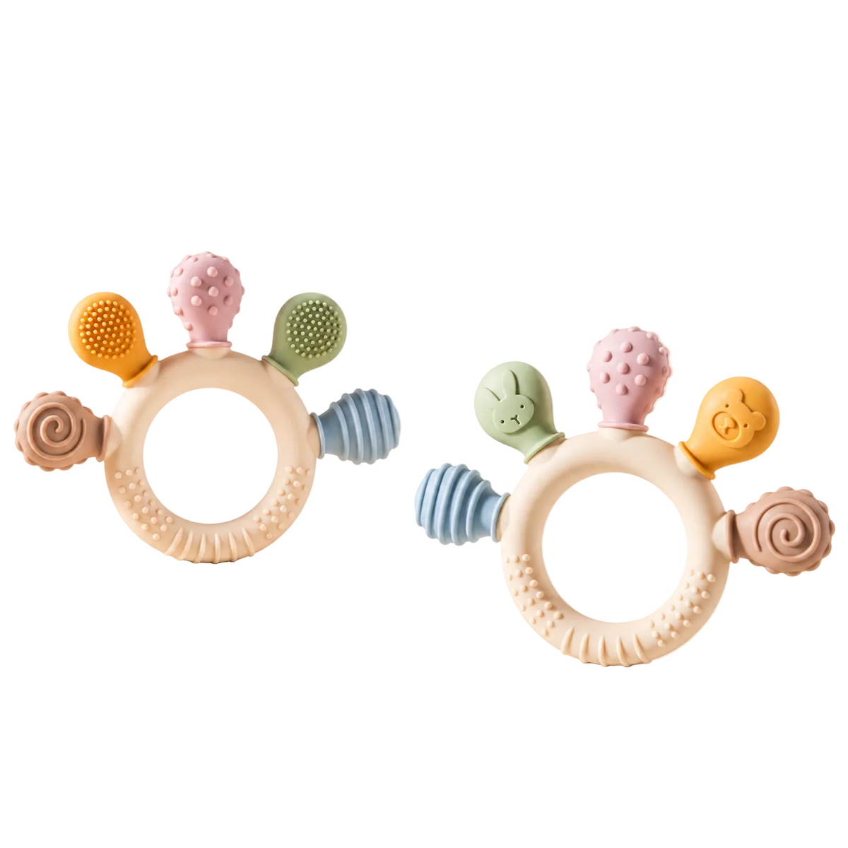 Anneau de dentition sensoriel en silicone