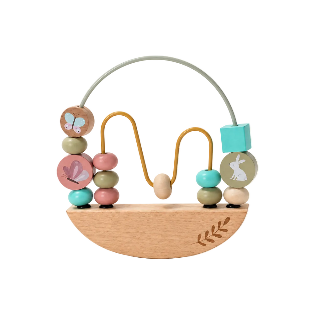 Holz-Perlenlabyrinth – inspiriert von Montessori.