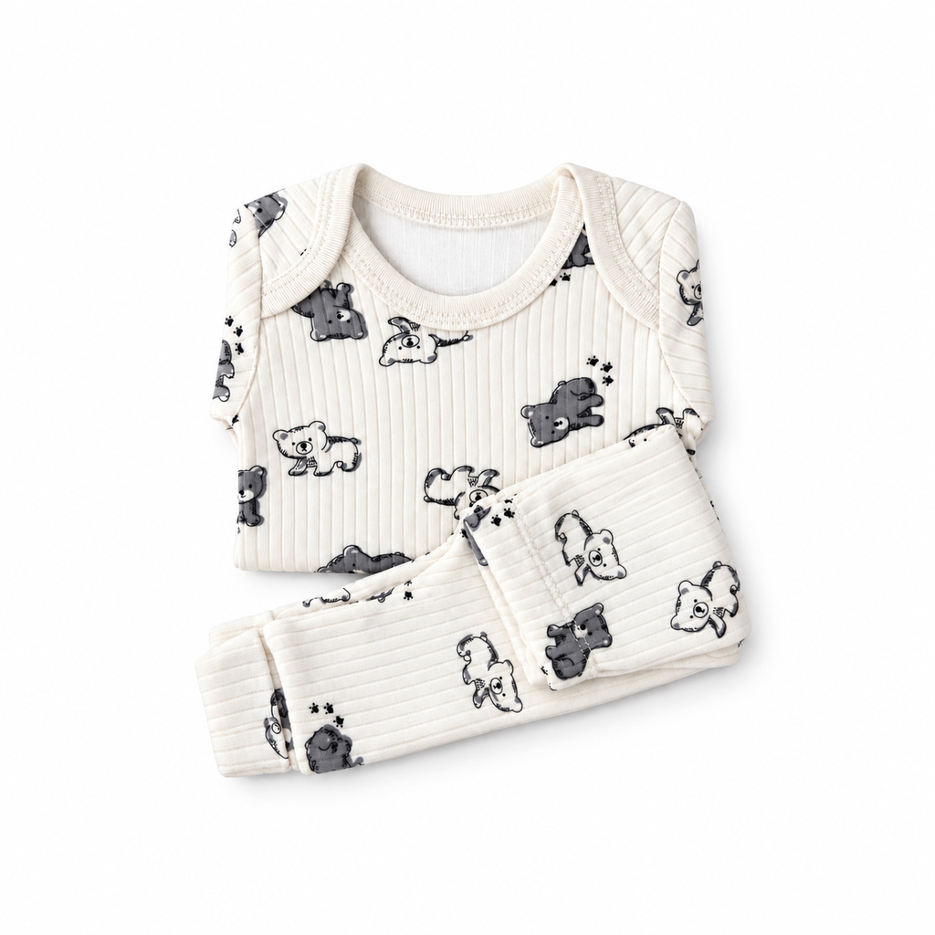 2-teiliges Baby-Set mit Bärchen-Motiv
