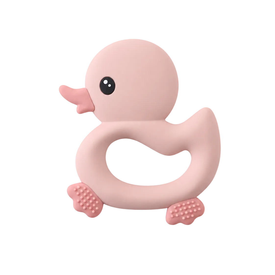 Anneau de dentition canard en silicone