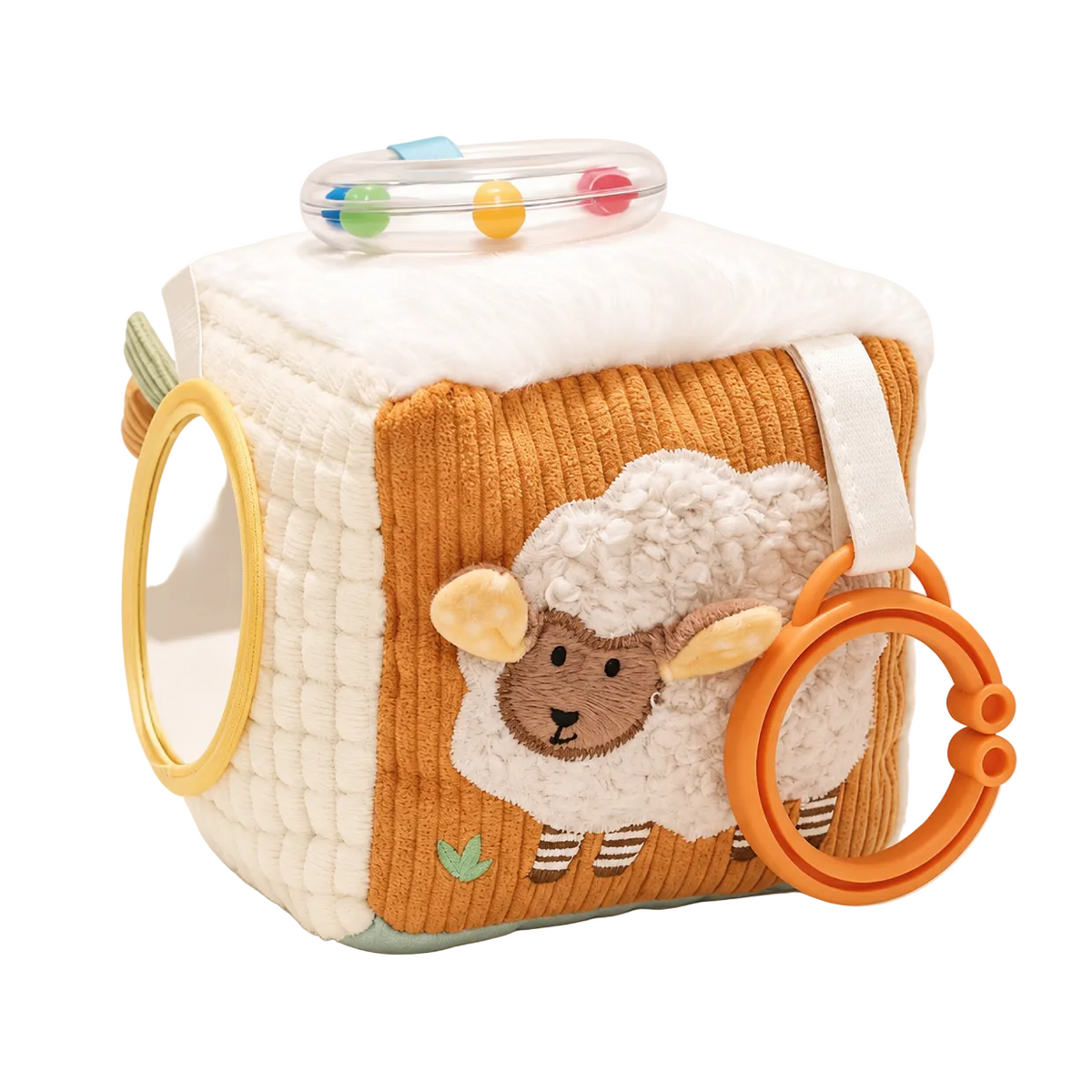 Cube sensoriel mouton pour bébé