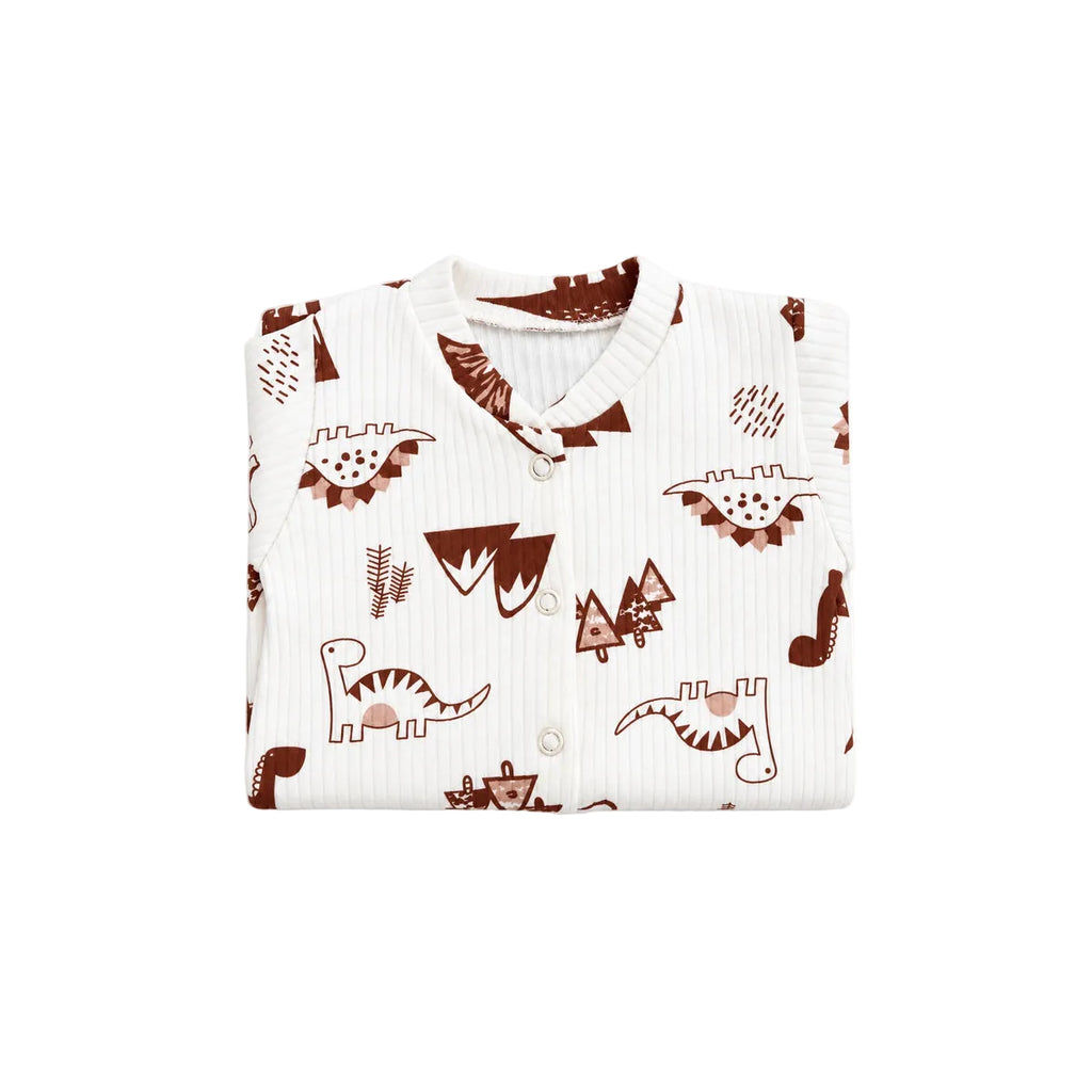 Grenouillère bébé garçon à motif dinosaures