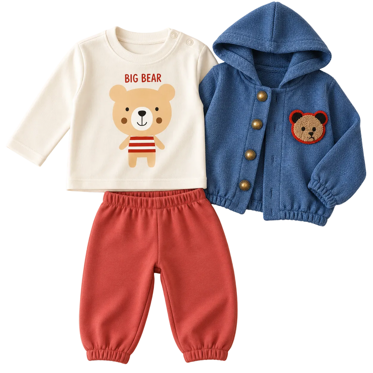 Ensemble bébé 3 pièces “Big Bear”