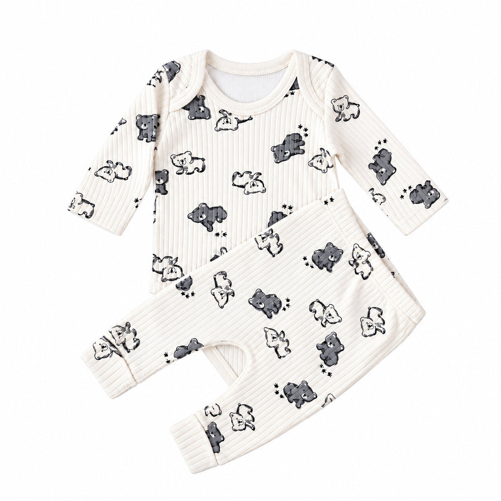 2-teiliges Baby-Set mit Bärchen-Motiv