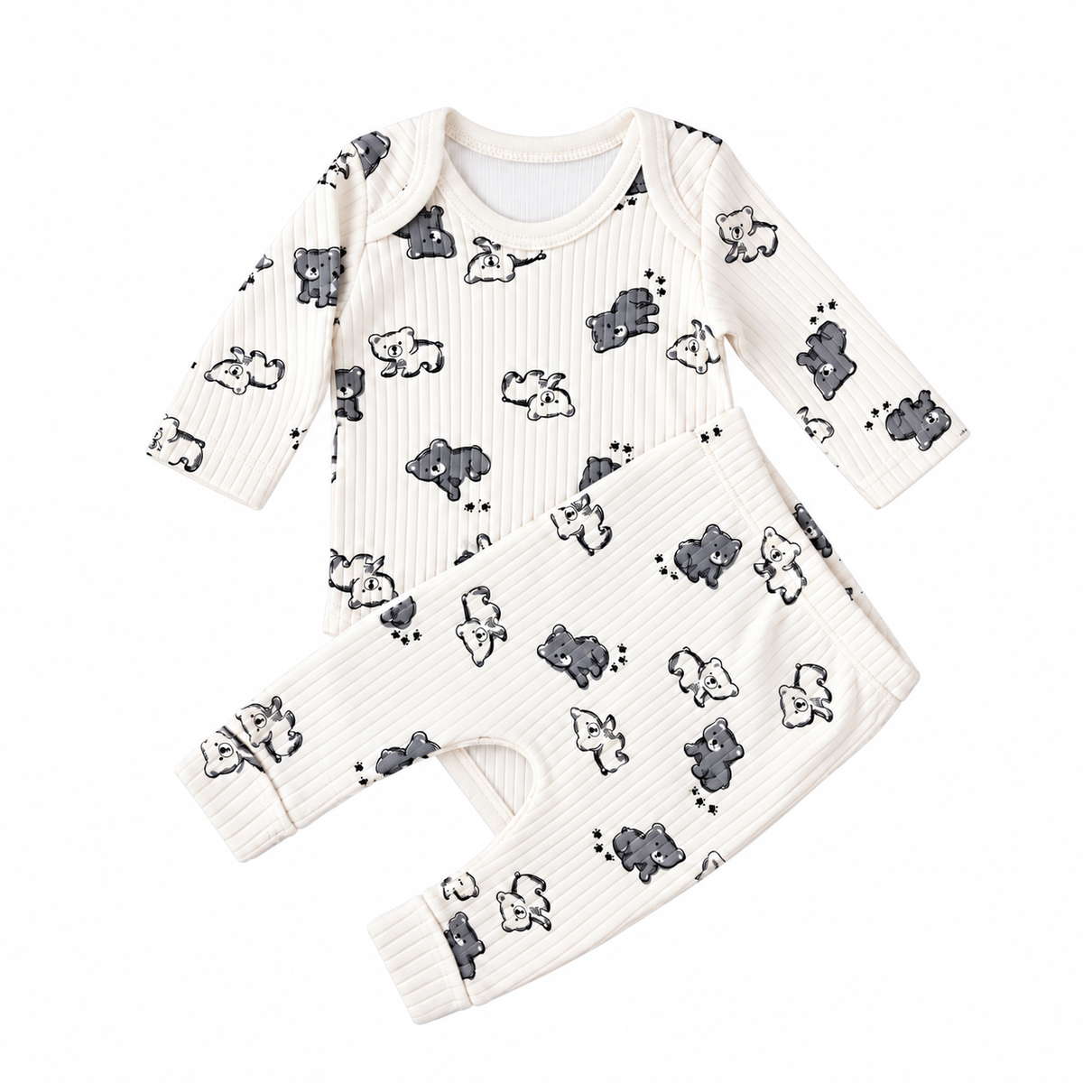 Ensemble bébé 2 pièces à motif oursons