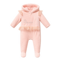 Combinaison bébé chaude en velours doublée