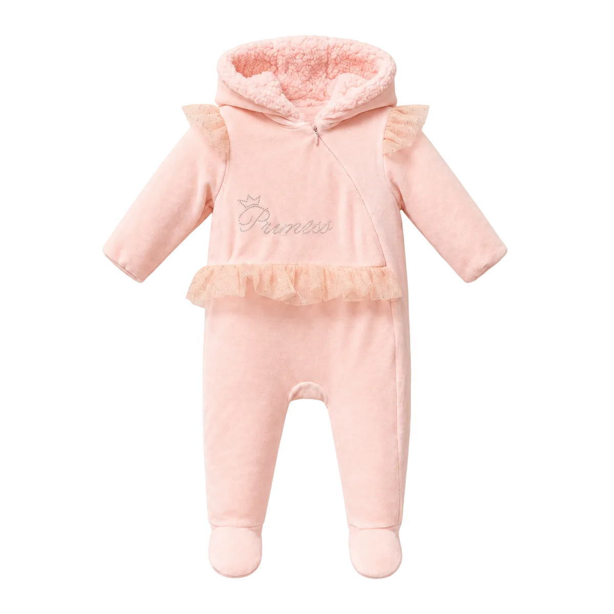Combinaison bébé chaude en velours doublée