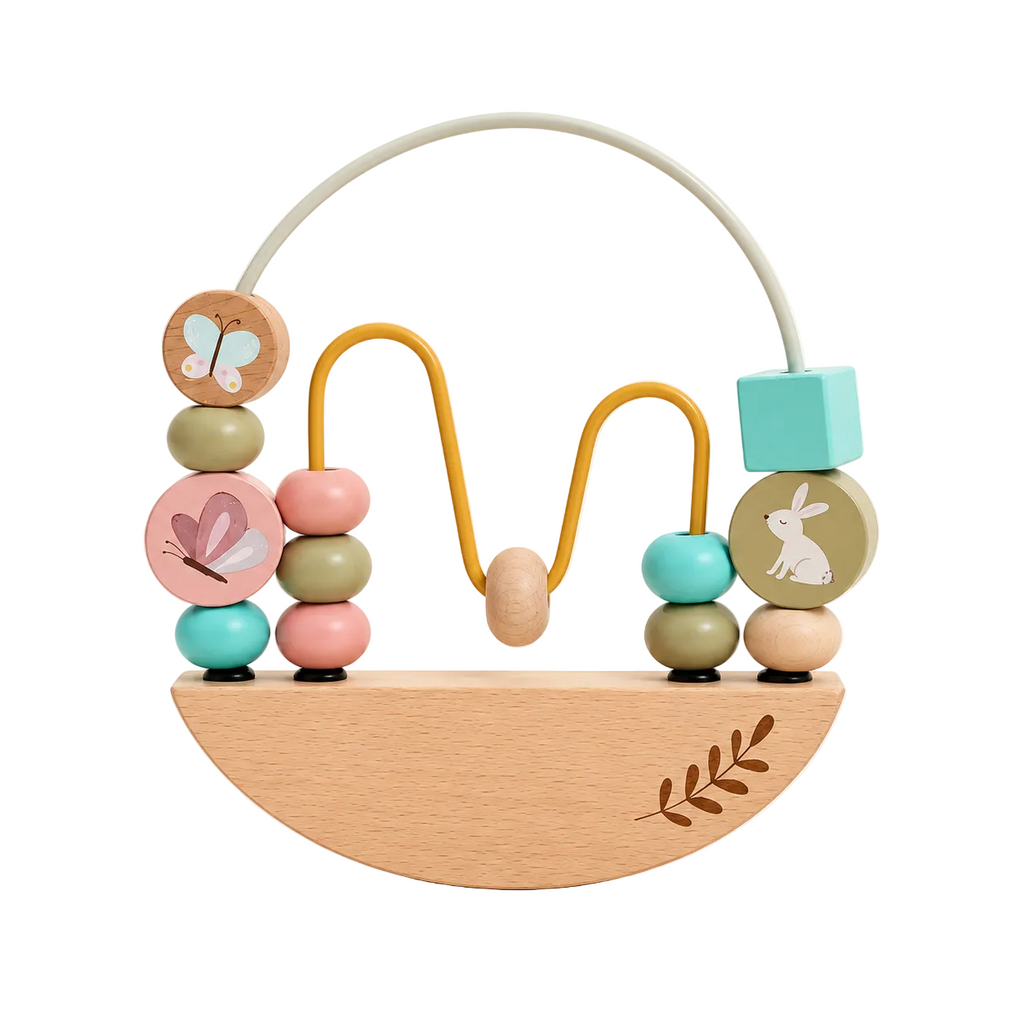 Holz-Perlenlabyrinth – inspiriert von Montessori.