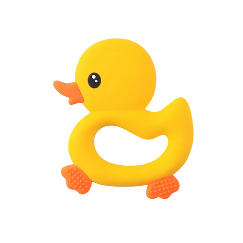 Anneau de dentition canard en silicone