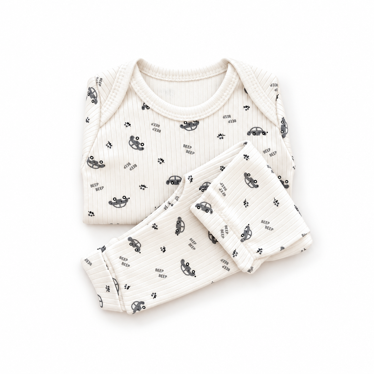 Ensemble bébé 2 pièces – Body & pantalon motif voitures