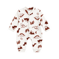 Grenouillère bébé garçon à motif dinosaures