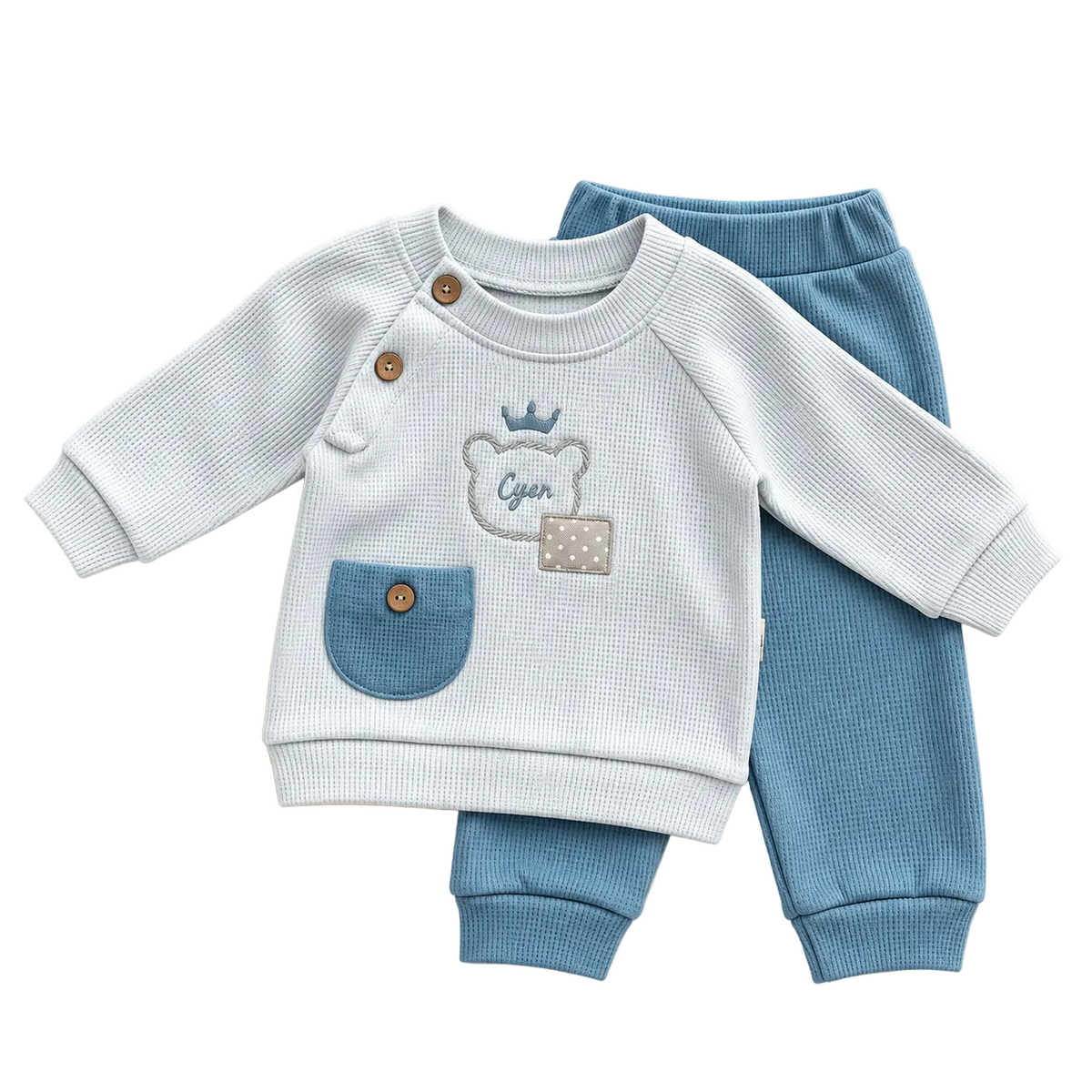 Ensemble bébé garçon avec poches