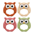Anneau de dentition hibou en silicone