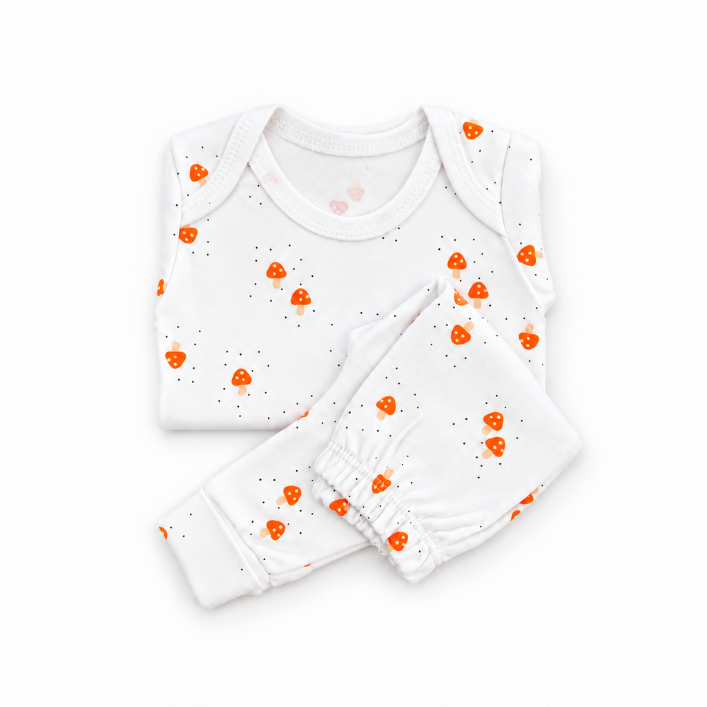 Unisex-Baby-Set mit Pilzmotiv