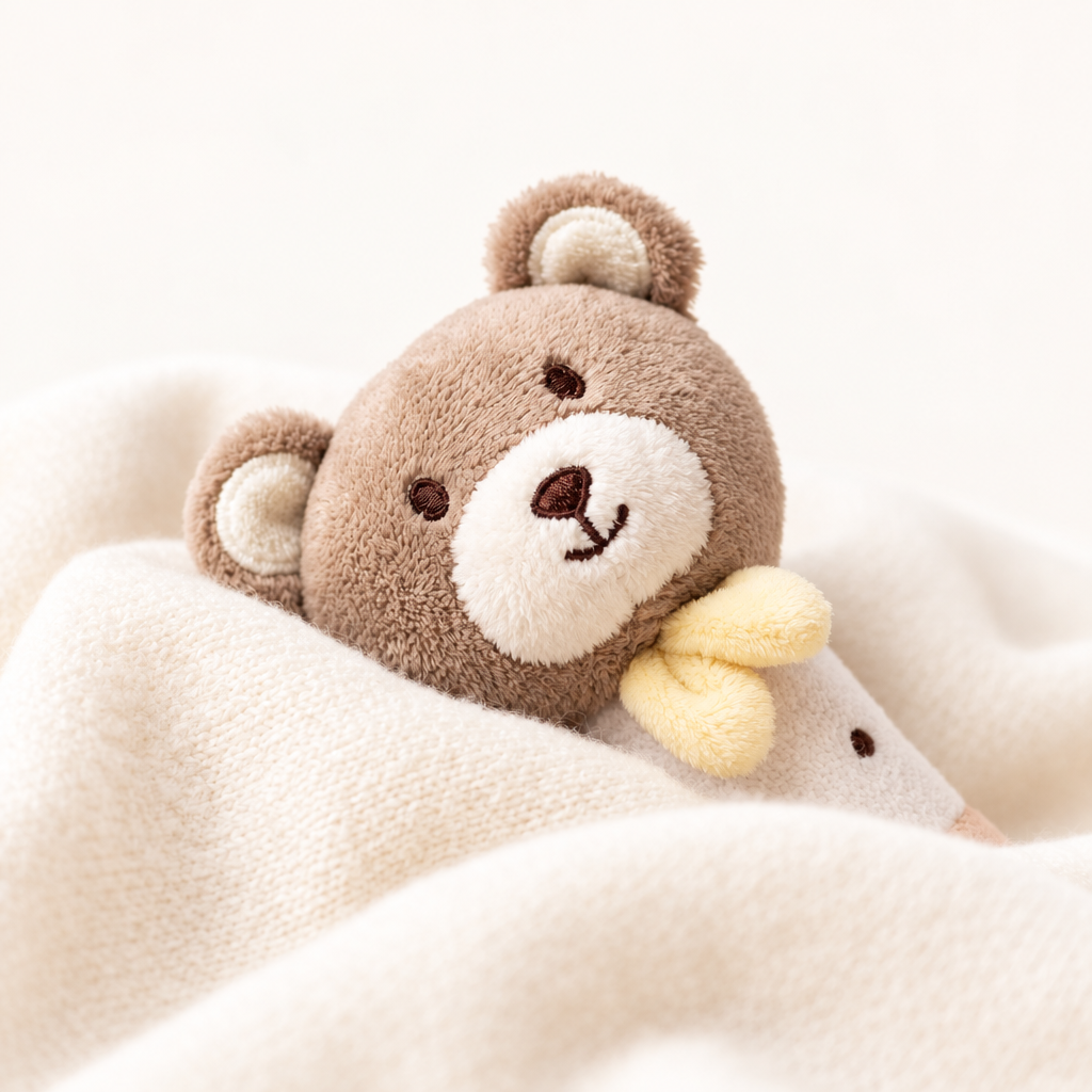 Hochet sonore ours en peluche
