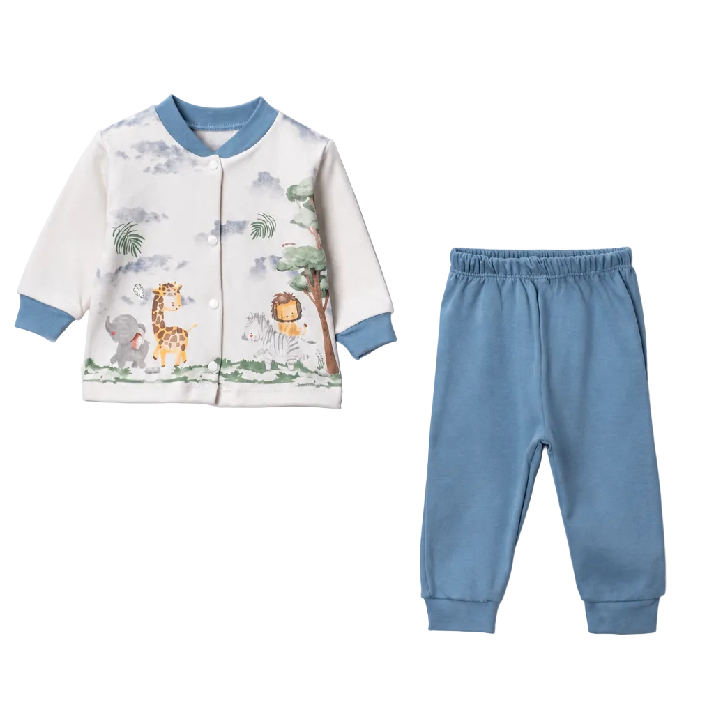 Ensemble bébé 2 pièces à motif safari