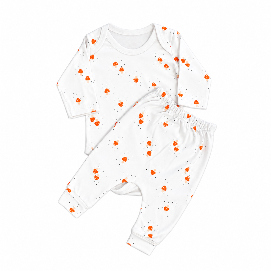 Unisex-Baby-Set mit Pilzmotiv