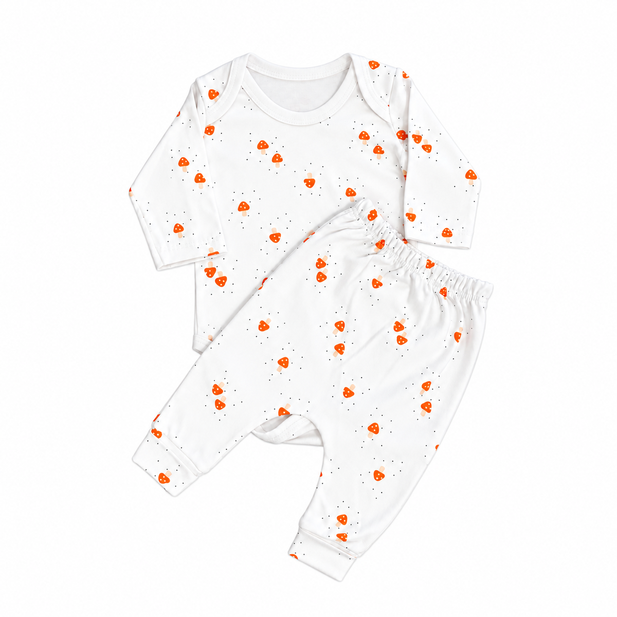 Ensemble bébé unisexe à motif champignons