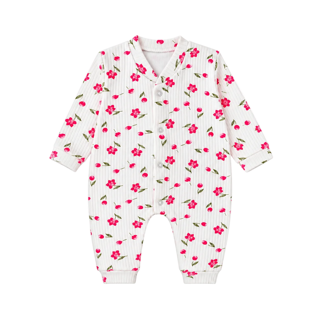 Strampler für Baby-Mädchen mit Blumenmuster