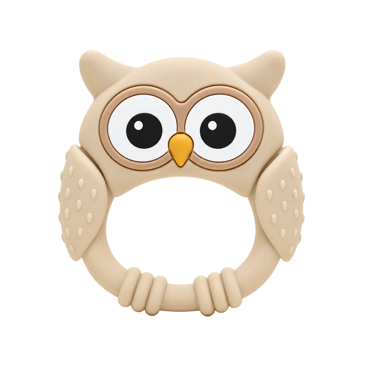 Anneau de dentition hibou en silicone