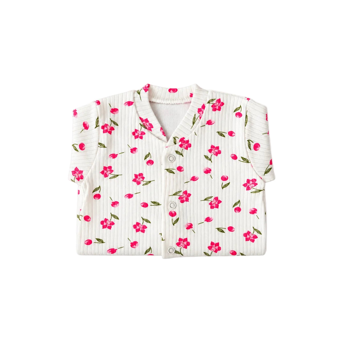 Grenouillère bébé fille à imprimé floral