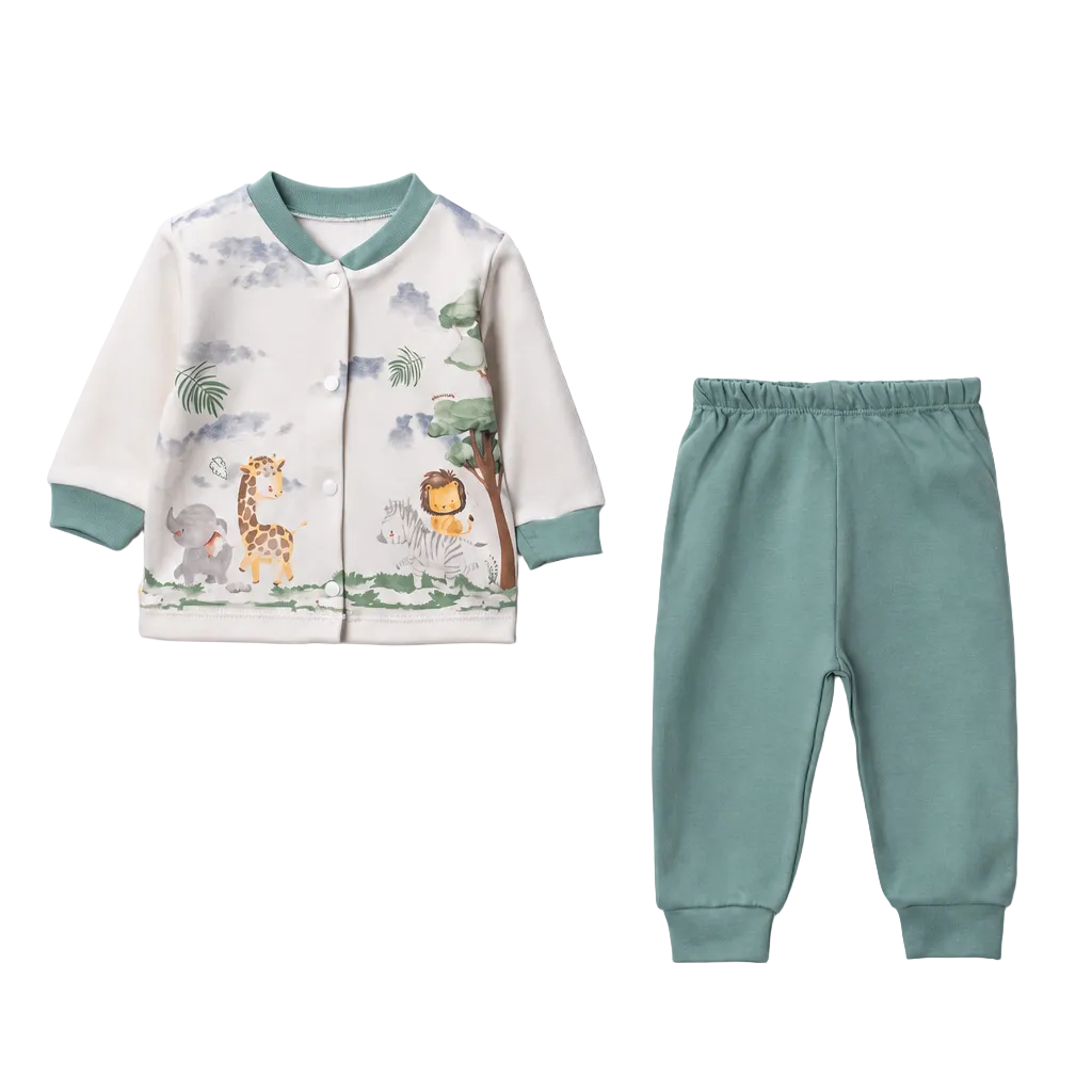 Ensemble bébé 2 pièces à motif safari