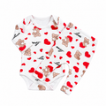 Ensemble bébé unisexe 2 pièces à motif ourson