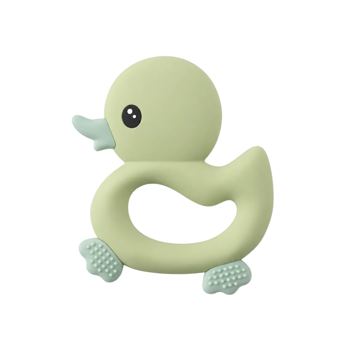 Anneau de dentition canard en silicone