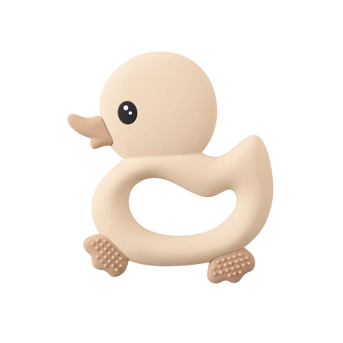 Anneau de dentition canard en silicone