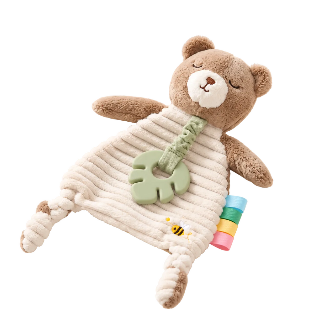 Doudou sensoriale orsetto con massaggiagengive