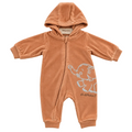 Unisex-Baby-Overall mit Kapuze aus Bio-Baumwolle – Elefantenmotiv