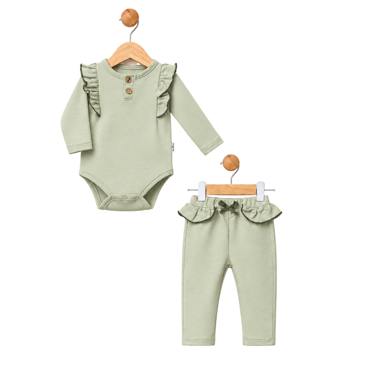 Ensemble bébé 2 pièces à volants