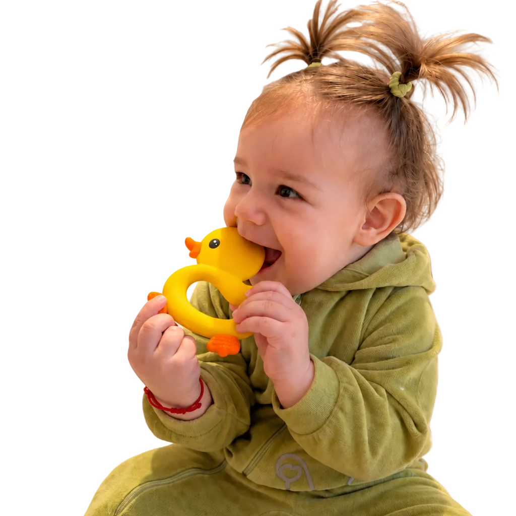 Combinaison bébé unisexe à capuche en coton biologique – Motif éléphant
