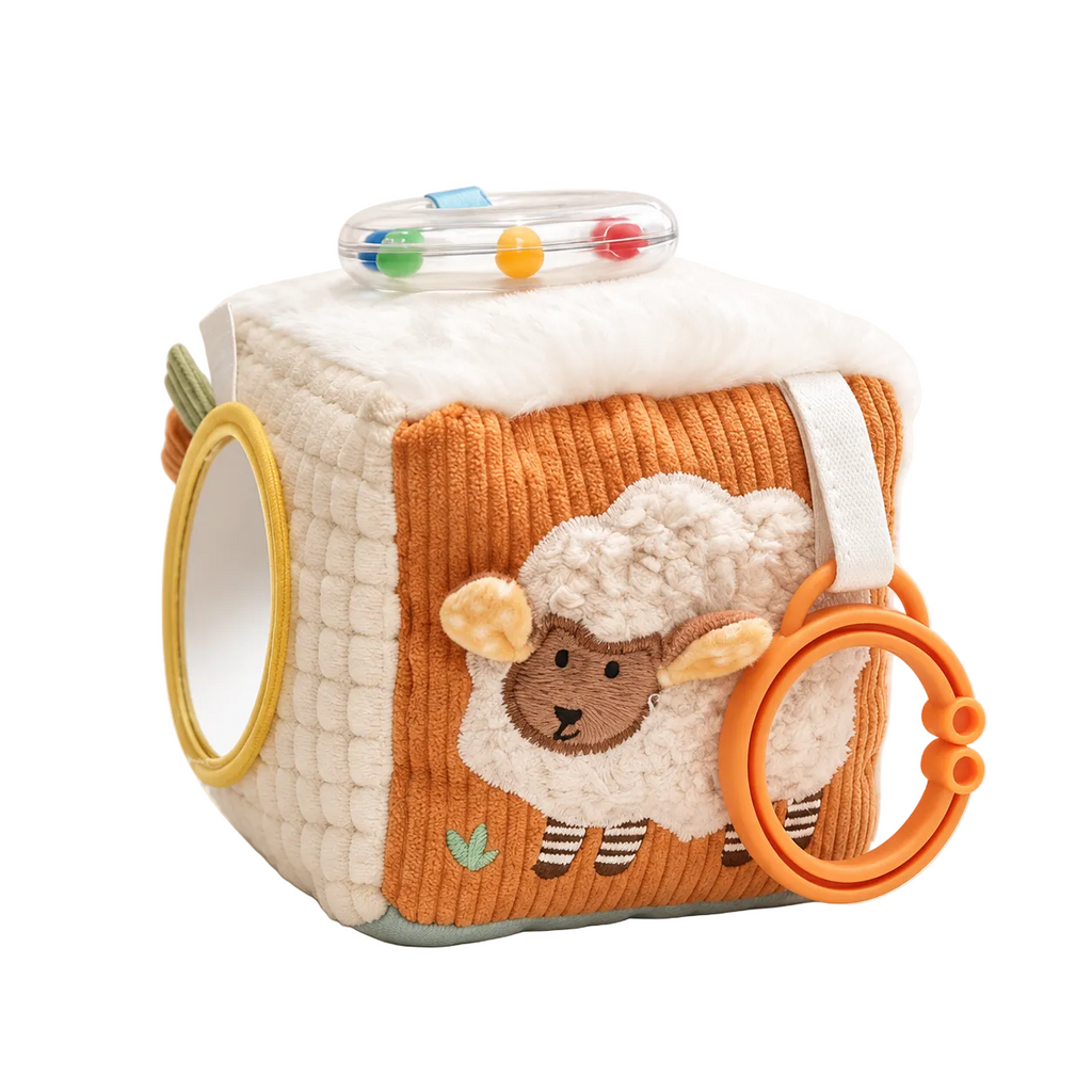 Cube sensoriel mouton pour bébé
